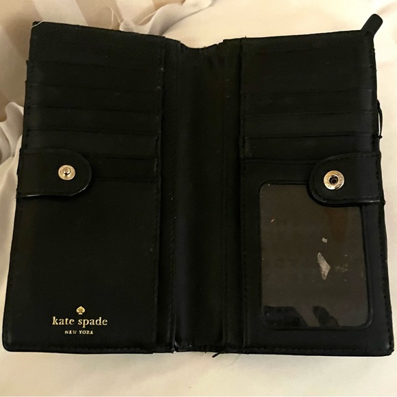 kate spade Black Wallet with Beige Polka Dots - Picture 5 of 5
